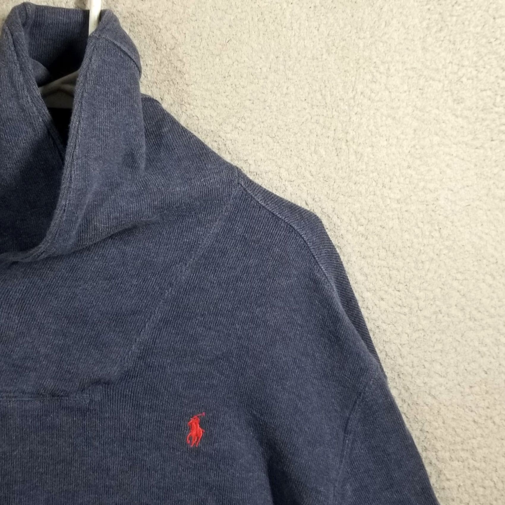 Polo Ralph Lauren Polo Ralph Lauren Sweater Mens XL Blue Button Shawl Knit Pullover Logo Size US XL / EU 56 / 4 - 3 Thumbnail