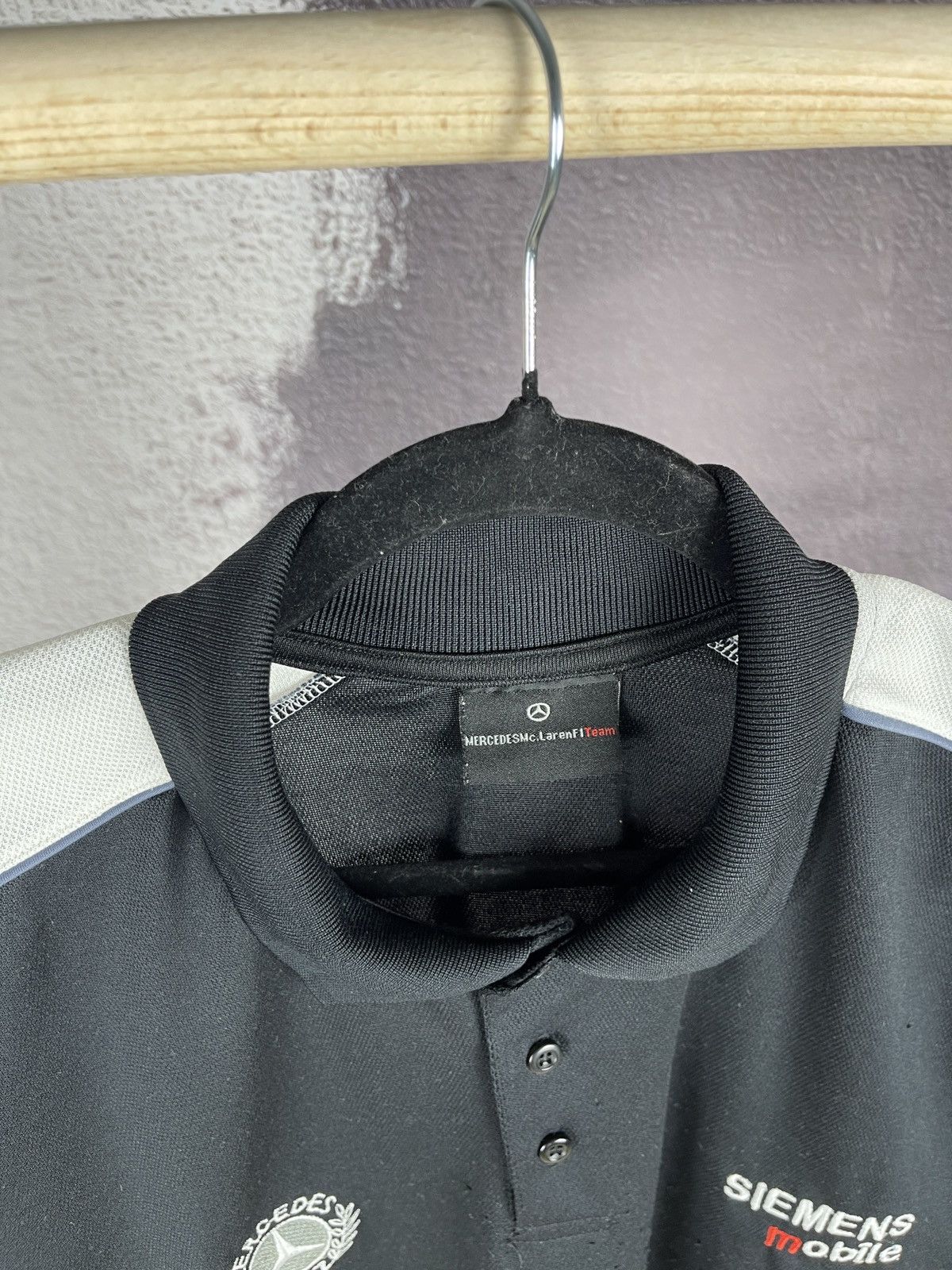 Formula 1 Mercedes McLaren F1 team Siemens Michelin polo tee shirt Size US XL / EU 56 / 4 - 5 Thumbnail