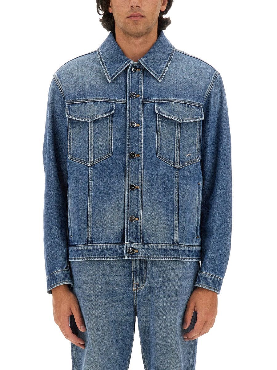 Fendi Denim Jacket - Blue (It 50), Men's
