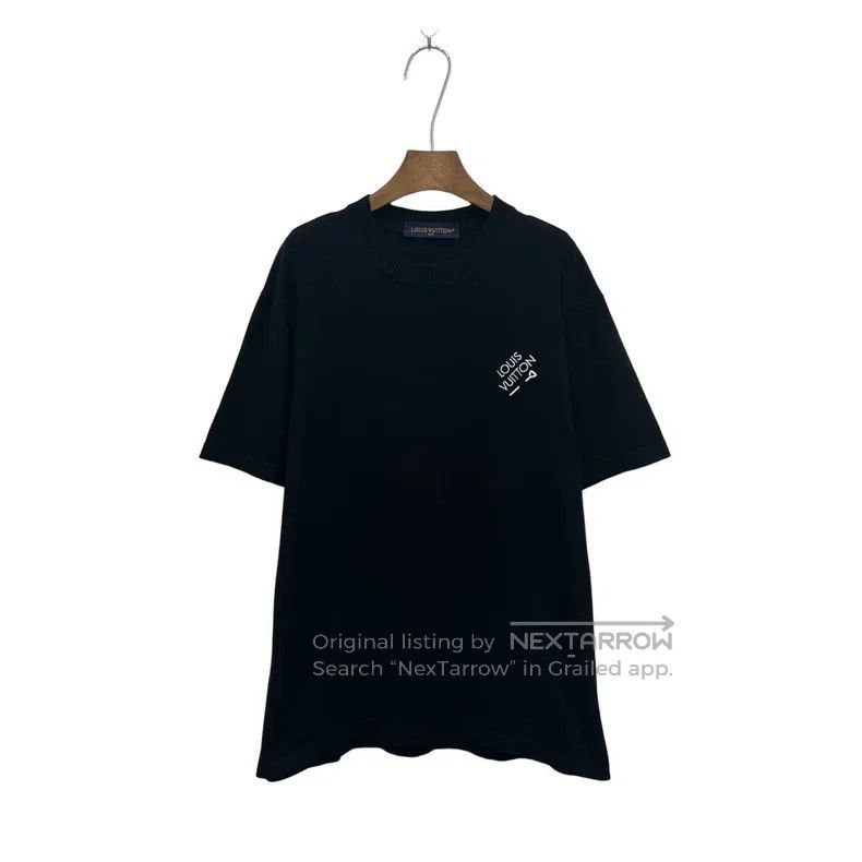 Louis Vuitton Pin Embroidery Logo Knit Short Sleeve