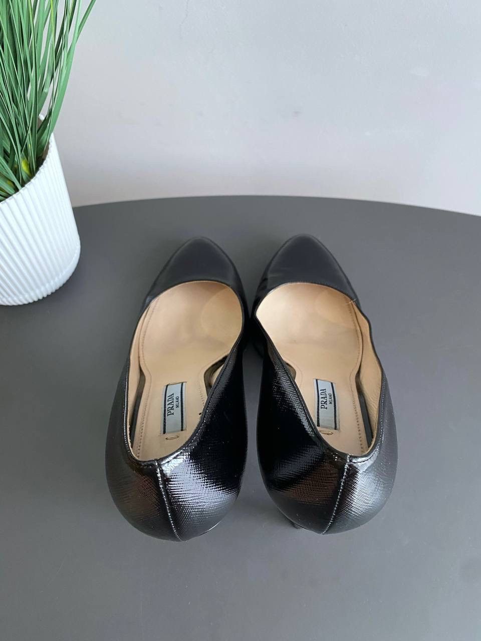 Prada Prada Milano Women’s Black Leather Patent Pumps Size EU 37,5 Size US 7.5 / IT 37.5 - 12 Thumbnail