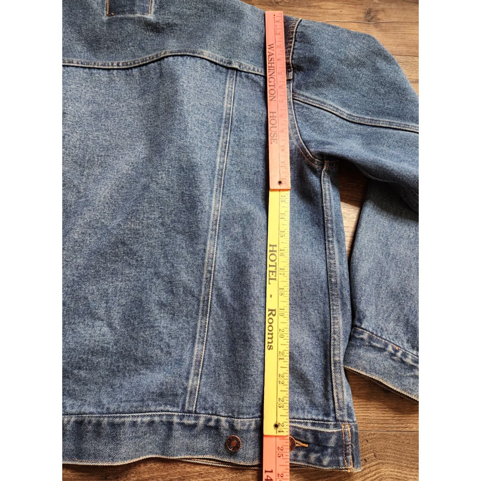 Route 66 VINTAGE Route 66 Jacket Mens L Blue Denim 90s Jean Distressed Jeanswear Size US 33 - 6 Thumbnail