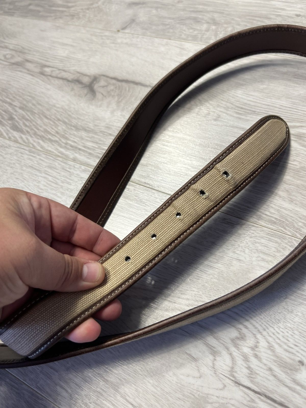 Orvis Orvis Luxury Leather Brown Belt Big Size Size ONE SIZE - 9 Thumbnail