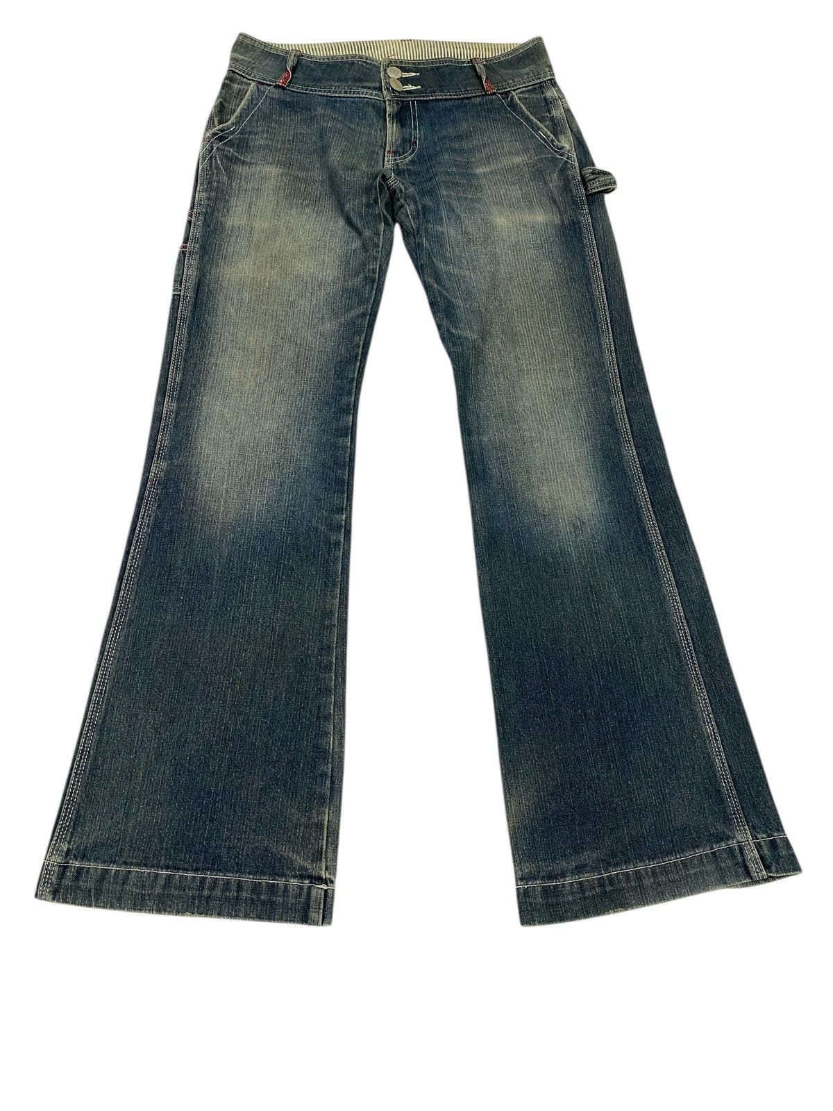 Japanese Brand Japanese Brand X queens pop flare jeans Size US 32 / EU 48 - 1 Thumbnail