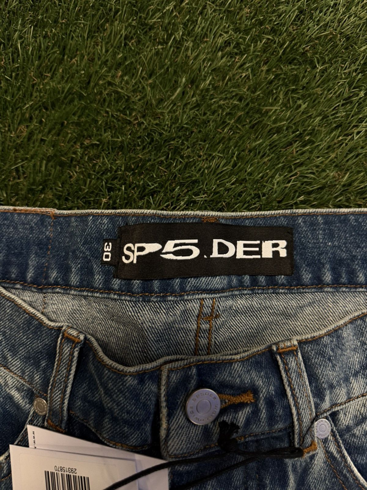 Sp5der Sp5der Worldwide Beluga Denim Jeans Size 30 (NEW) Size US 30 / EU 46 - 14 Thumbnail