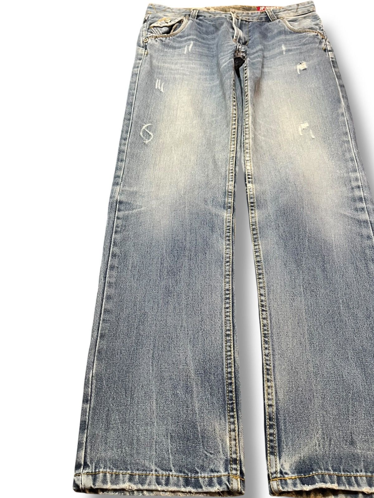 Superdry Vintage JP.Superdry Grunge Faded Distressed Denim Size US 31 - 3 Thumbnail