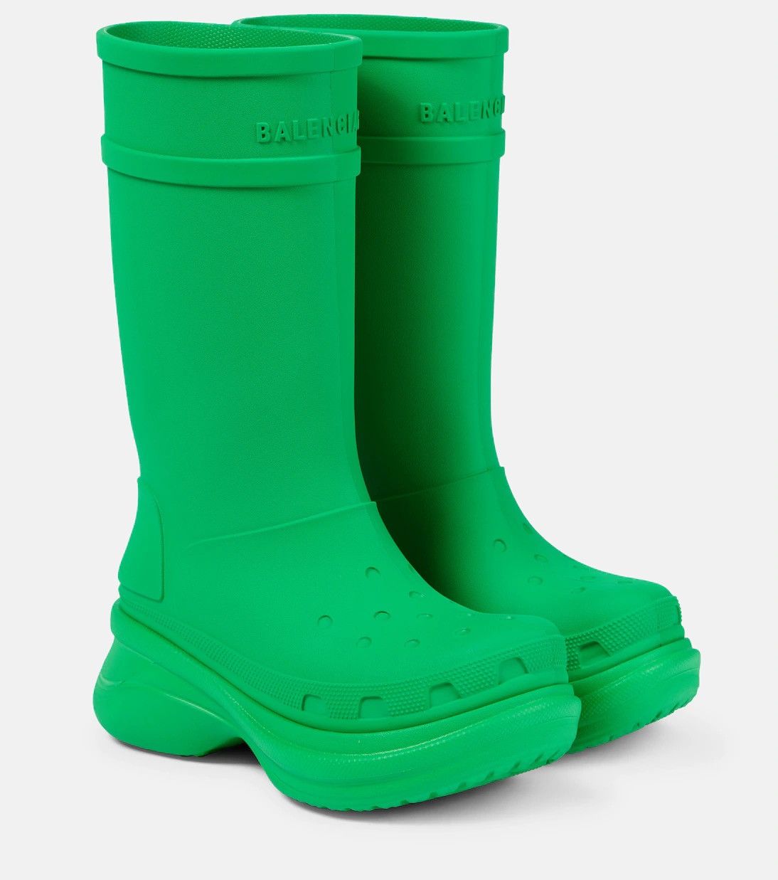 Balenciaga 🔥SUPER RARE🔥Balenciaga Crocs Rubber Boots Size US 10 / IT 40 - 1 Thumbnail