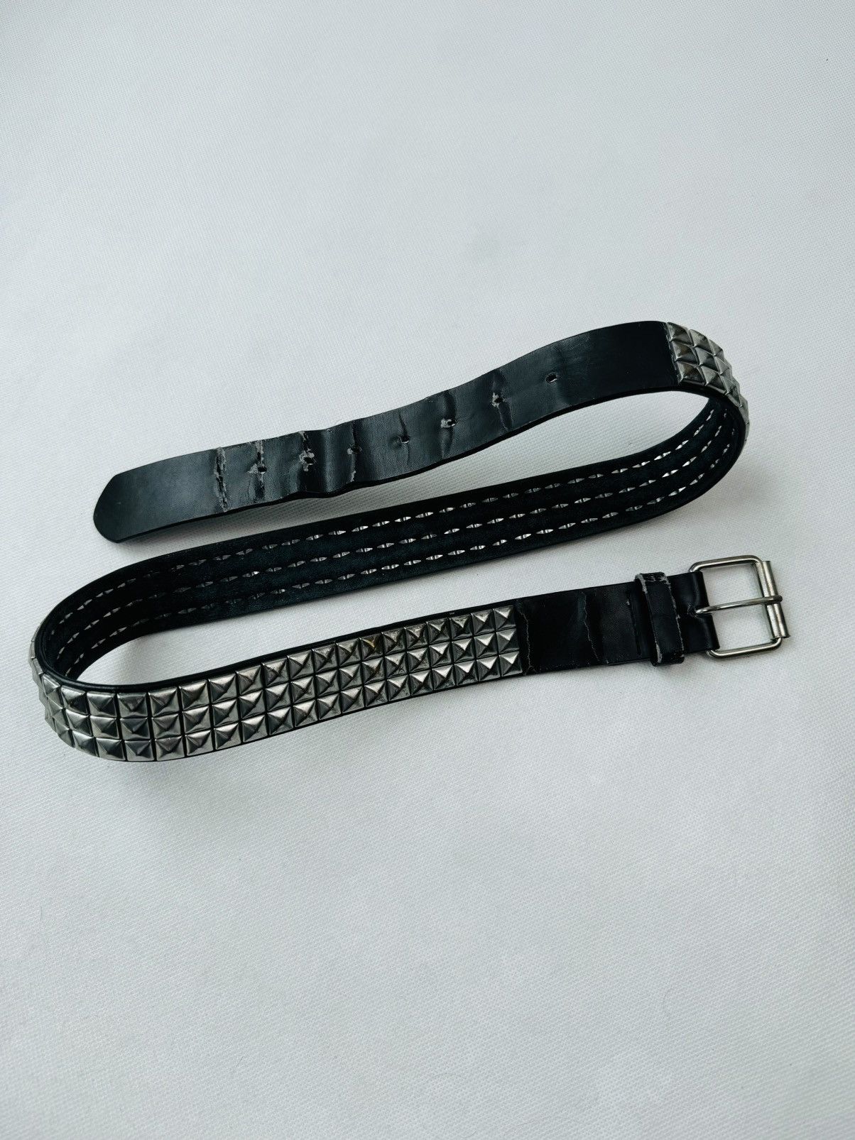 Hysteric Glamour Vintage Belts Y2K Rhinestones Punk leather belt Japanese Size 34 - 6 Thumbnail