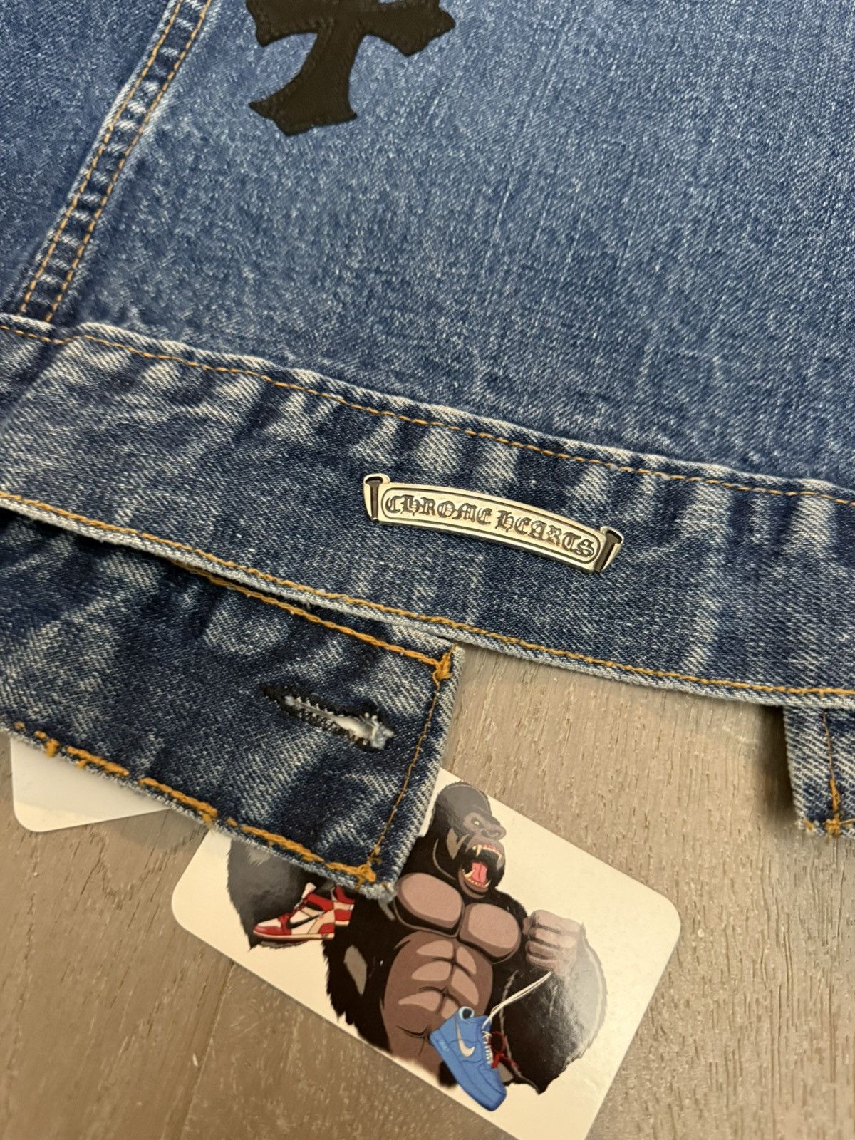 Chrome Hearts Chrome Hearts Levi's Cross Patch Type-3 Denim Trucker Jacket Size US L / EU 52-54 / 3 - 14 Thumbnail