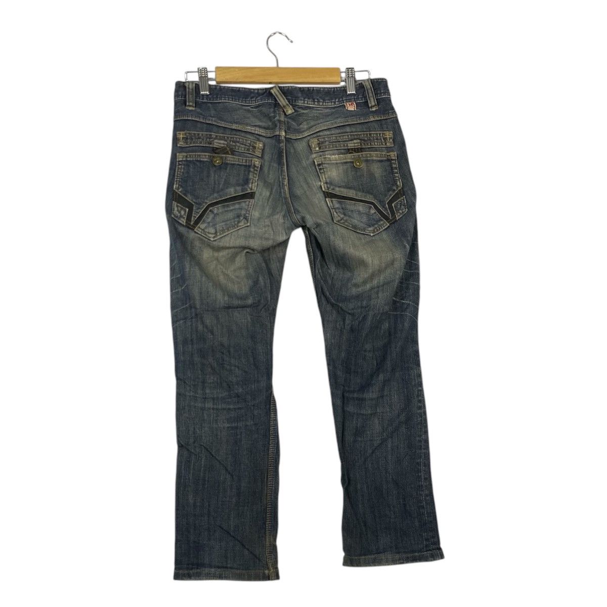 Designer × Vintage Vintage jeans H Nicole Club × PPFM × Undercover Hideaways Nicole Distress Faded Jeans Size US 31 - 7 Thumbnail