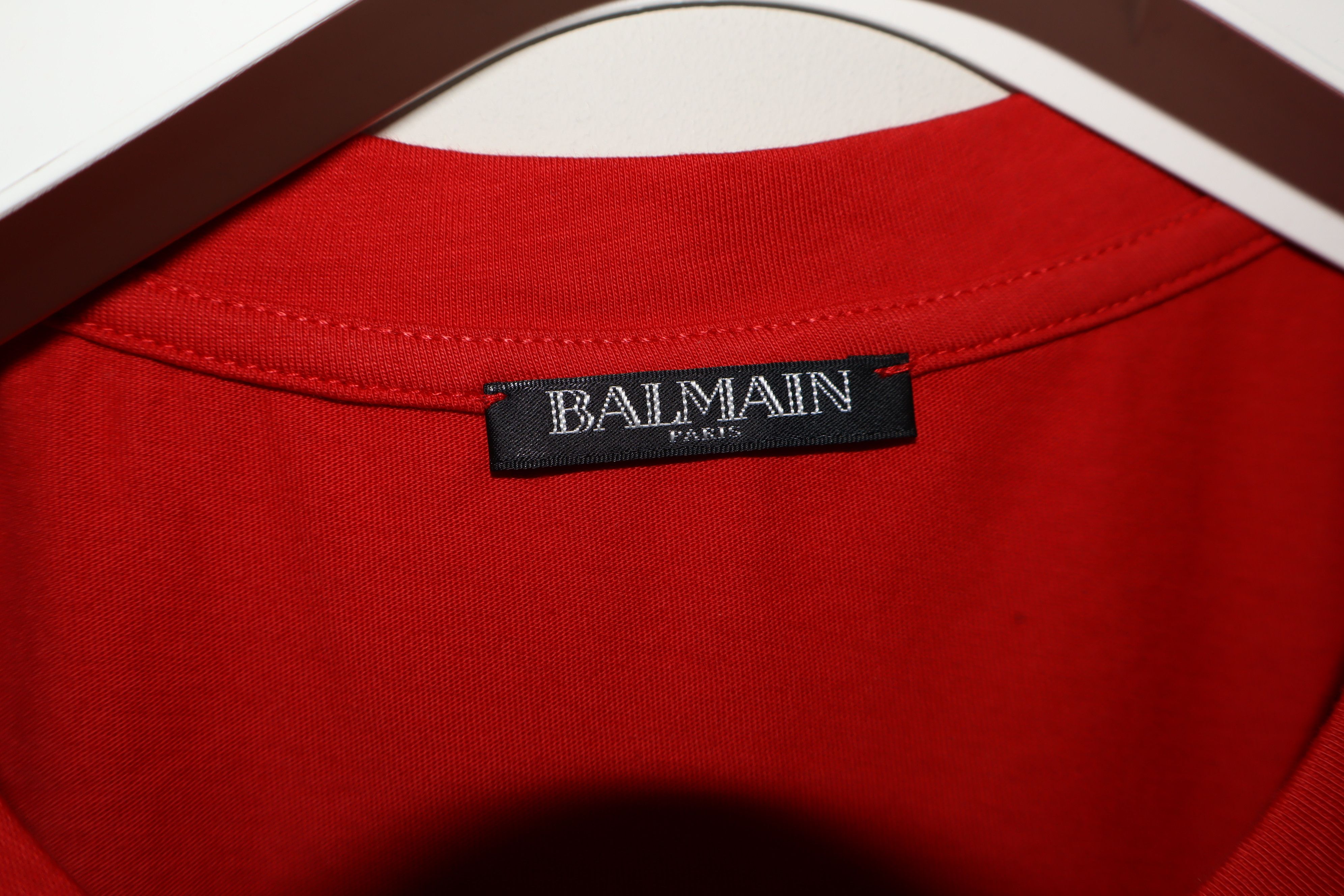 Balmain Embossed logo print t-shirt Size US M / EU 48-50 / 2 - 3 Thumbnail