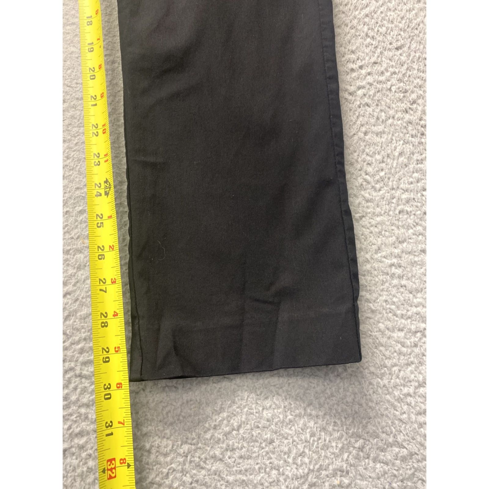 Tommy Hilfiger VINTAGE Tommy Hilfiger Pants Mens 36x30 Chino Casual Straight Fit Black Cotton Nylon Rayon Size US 36 / EU 52 - 5 Thumbnail