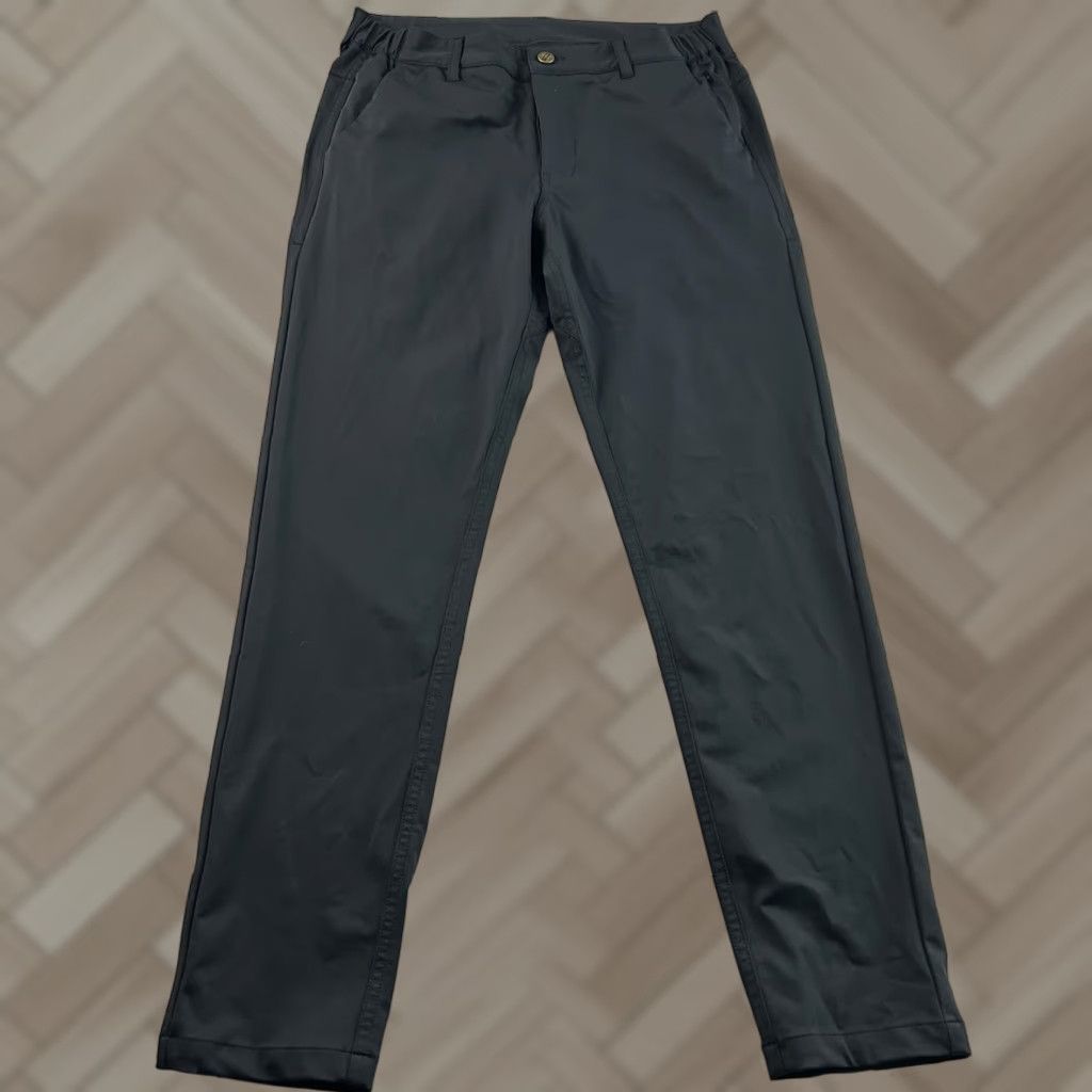 Vintage Barbell Apparel Slim Flat Front Zip Pockets Pants Men's 30x39 Navy Blue Blue 5-Pocket Design Slim Casual Chino Mens 30 Inseam 30 Size US 30 / EU 46 - 1 Thumbnail