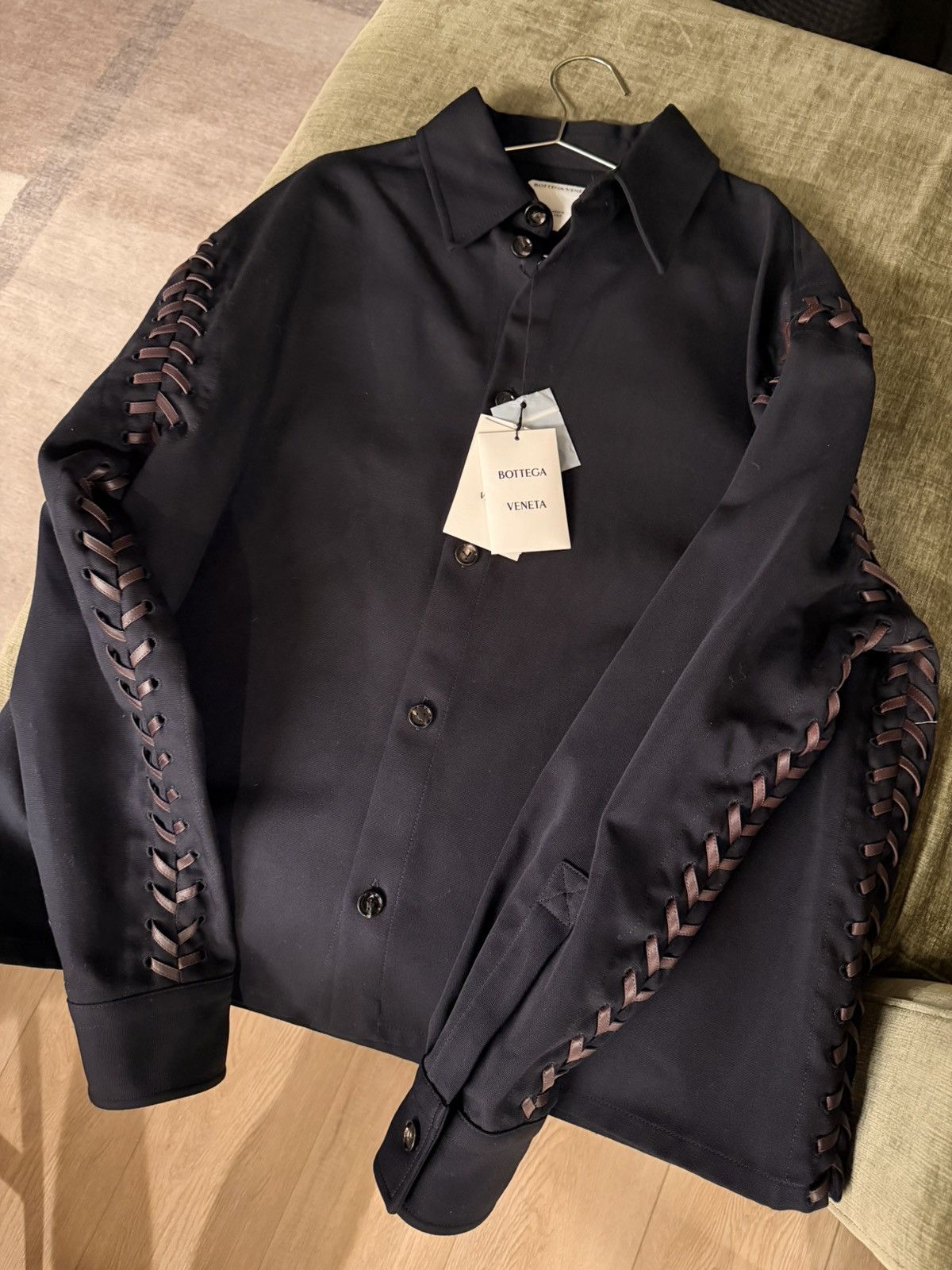 Bottega Veneta Lace up jacket Size US L / EU 52-54 / 3 - 1 Thumbnail