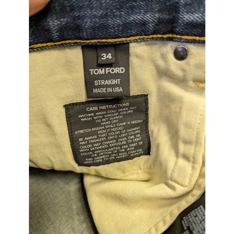 Tom Ford o1rshd1 Straight-Fit Denim Jeans in Navy Size US 34 / EU 50 - 14 Thumbnail