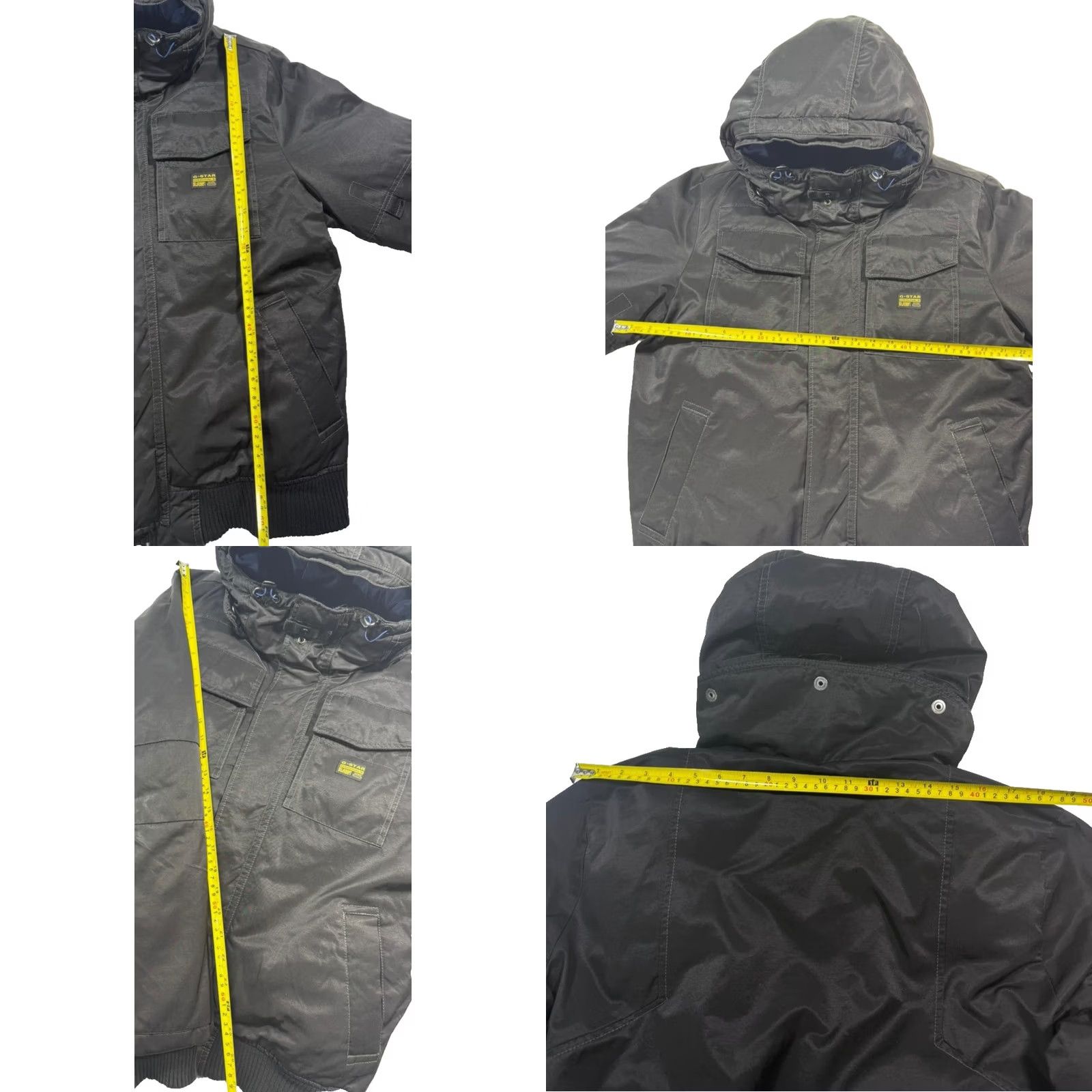 G-Star G-Star Raw Hooded Bomber Jacket Men Black Large Padded Winter Coat Size L Size US L / EU 52-54 / 3 - 8 Thumbnail