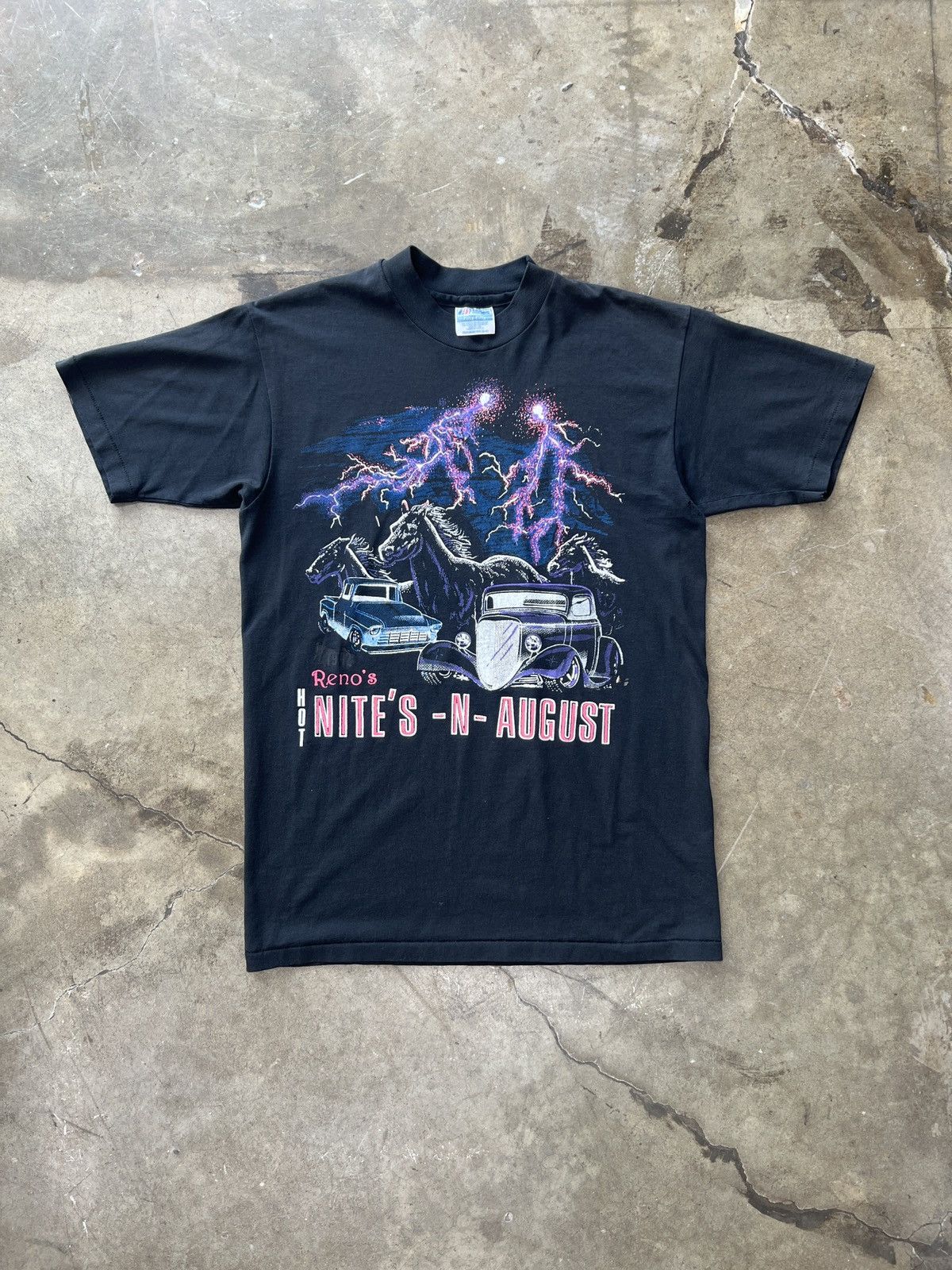 Vintage Vintage 90s Truck Car Classic Renos Single Stitch Tee Medium Size US M / EU 48-50 / 2 - 2 Thumbnail