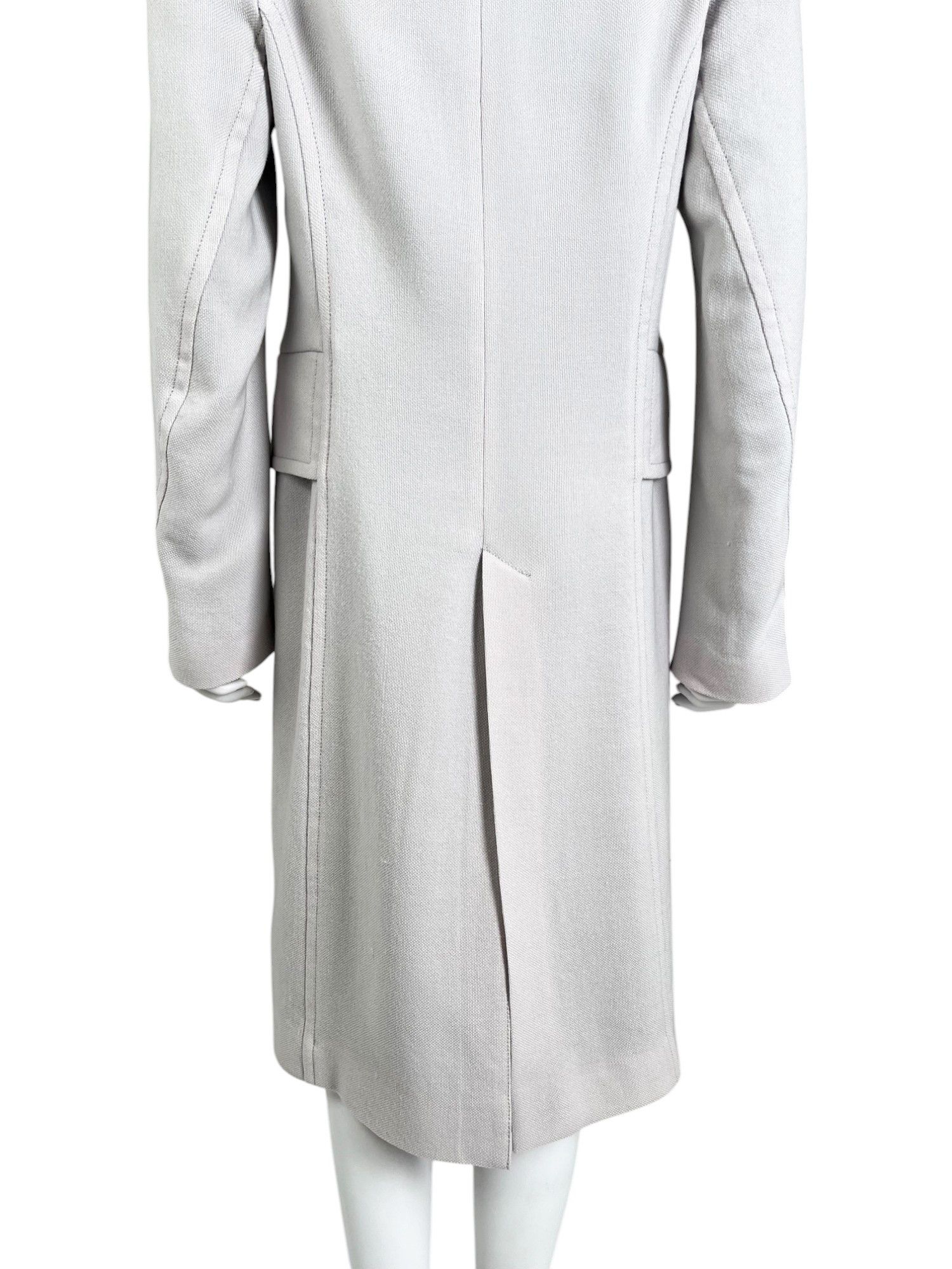 Ann Demeulemeester 2000's Ecru Asymmetric Wool Coat Size S / US 4 / IT 40 - 4 Thumbnail
