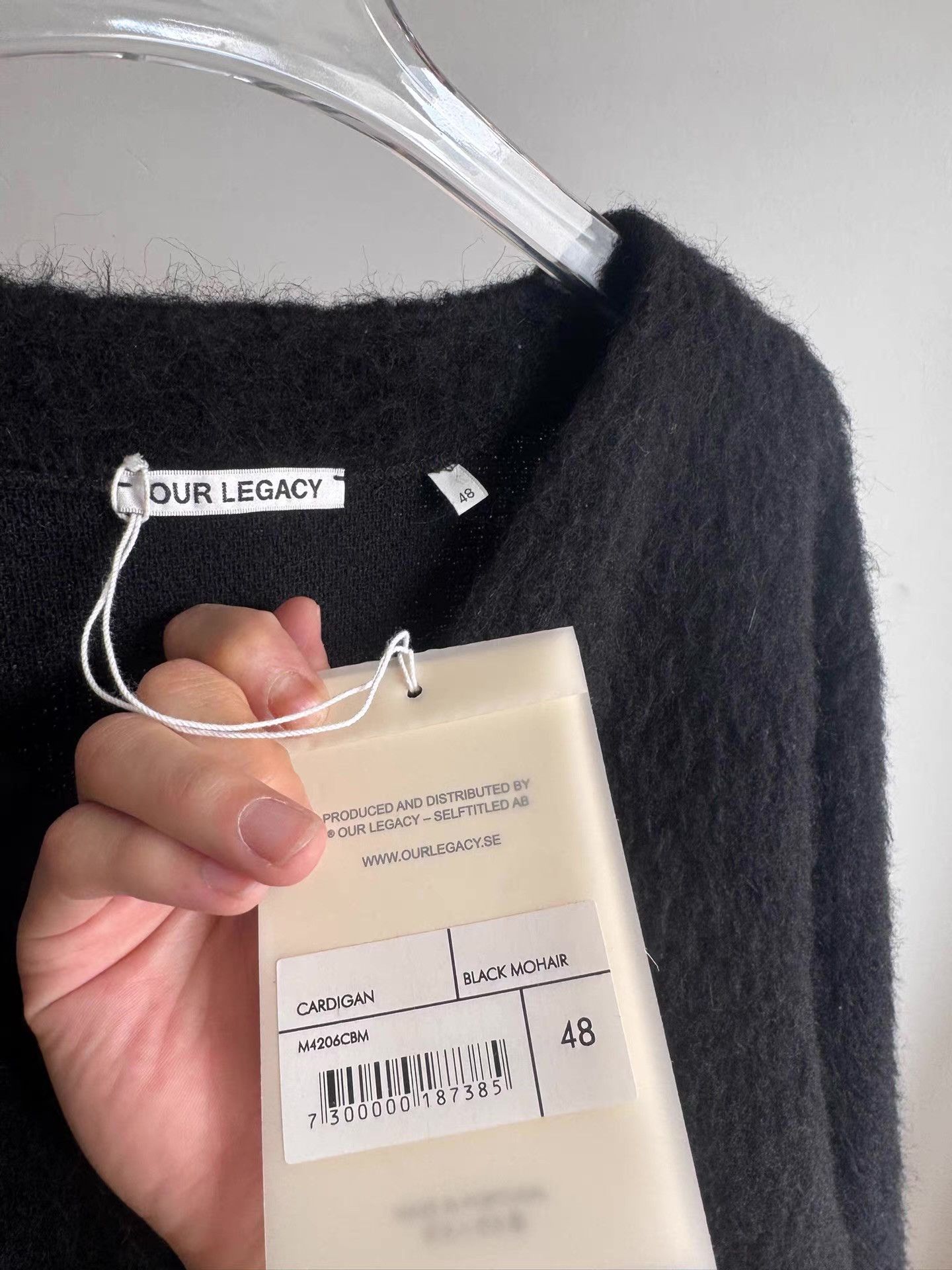 Our Legacy Our Legacy black mohair cardigan Q17 Size US M / EU 48-50 / 2 - 5 Thumbnail