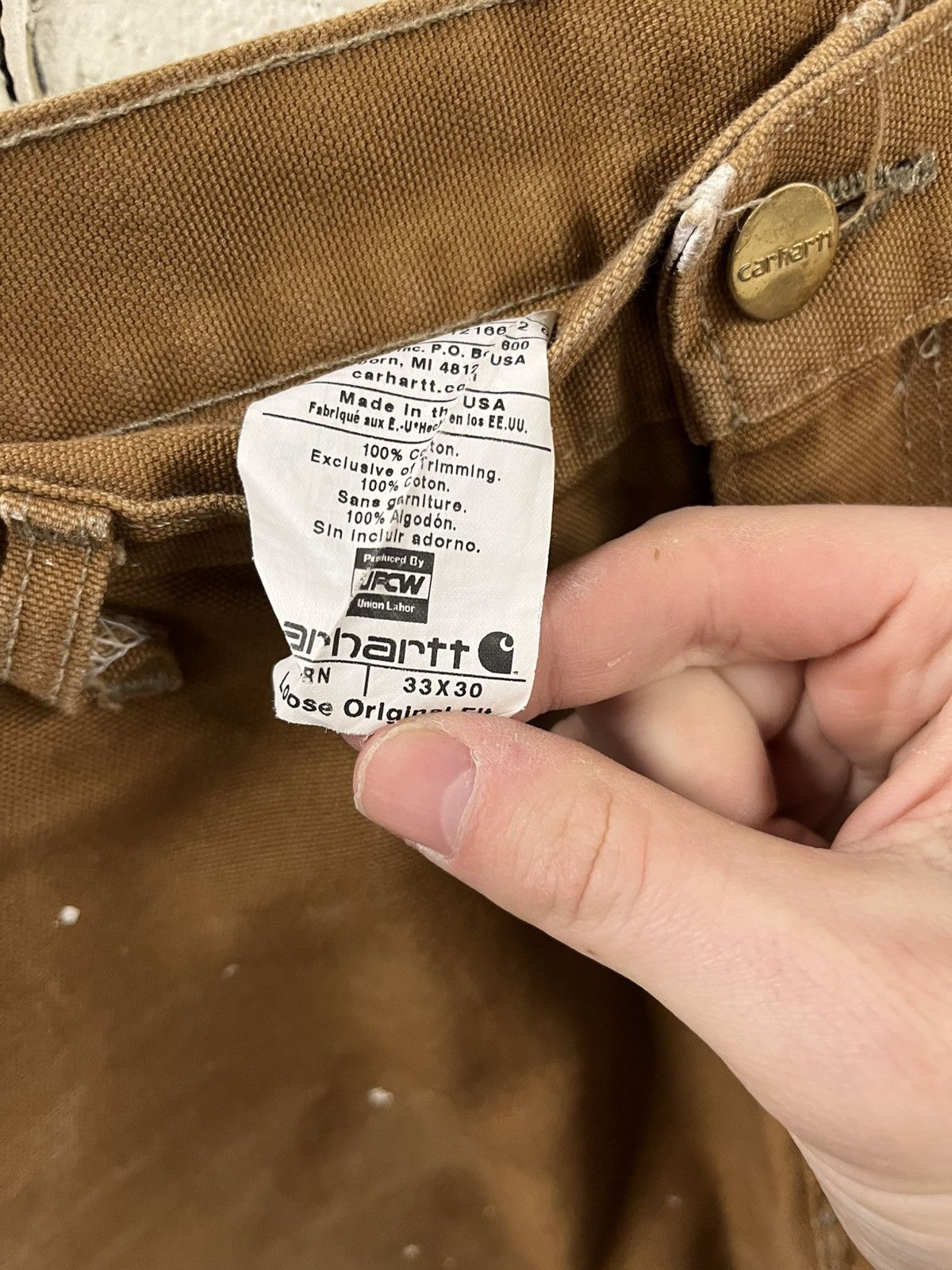 Carhartt Carhartt double knees vintage painter pants faded thrashed Size US 30 / EU 46 - 11 Thumbnail