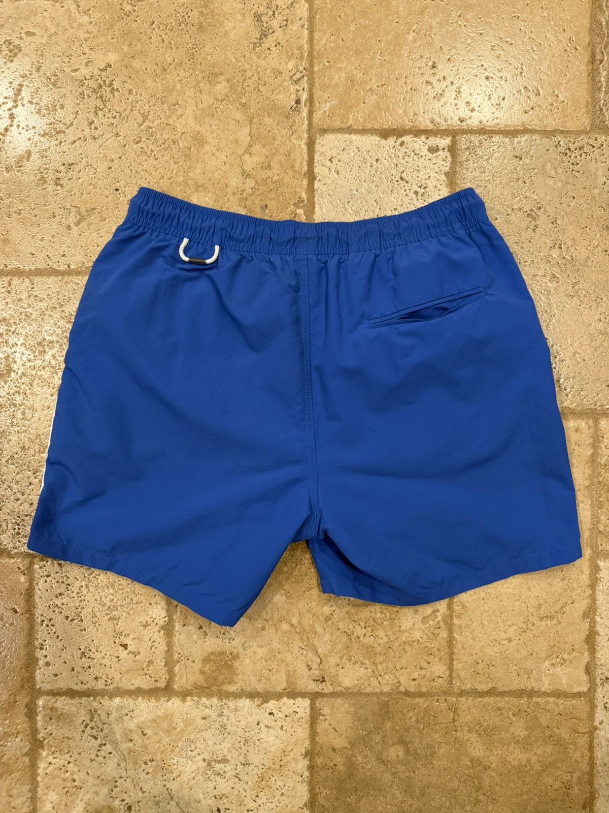 Celine Celine x Hedi FW23 Royal Blue Swim Trunks Logo Print Shorts Size US 34 / EU 50 - 4 Thumbnail