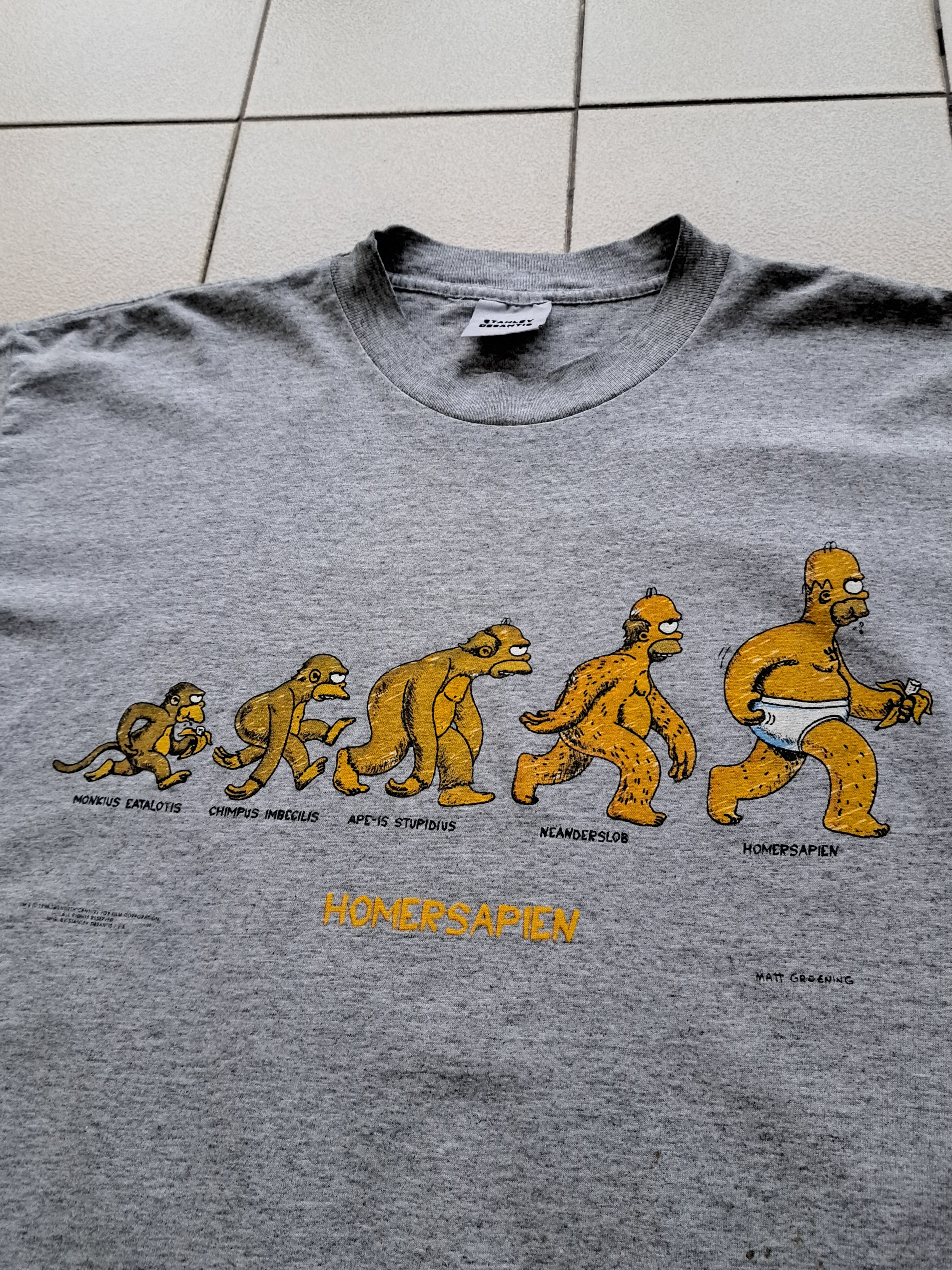 Vintage Vintage Stanley Desantis Simpsons T-Shirt Size US XL / EU 56 / 4 - 2 Thumbnail