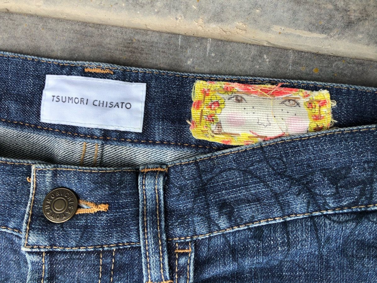 Issey Miyake × Japanese Brand × Tsumori Chisato 🔥Mega Rare🔥Tsumori Chisato Minimalist Runaway Jeans Size 29" - 3 Thumbnail