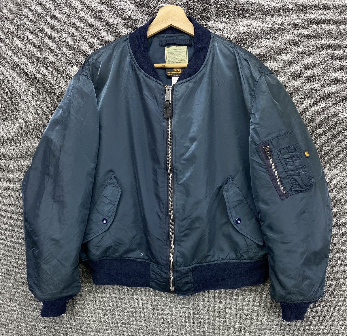 Alpha Industries Vintage Alpha Industries Flyer Man MA 1 Bomber Jacket Size US XL / EU 56 / 4 - 1 Thumbnail