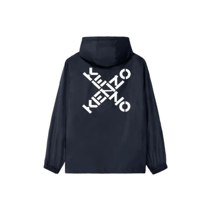 Kenzo KENZO Logo Windbreaker Jacket for Men -2507 Size US L / EU 52-54 / 3 - 1 Thumbnail
