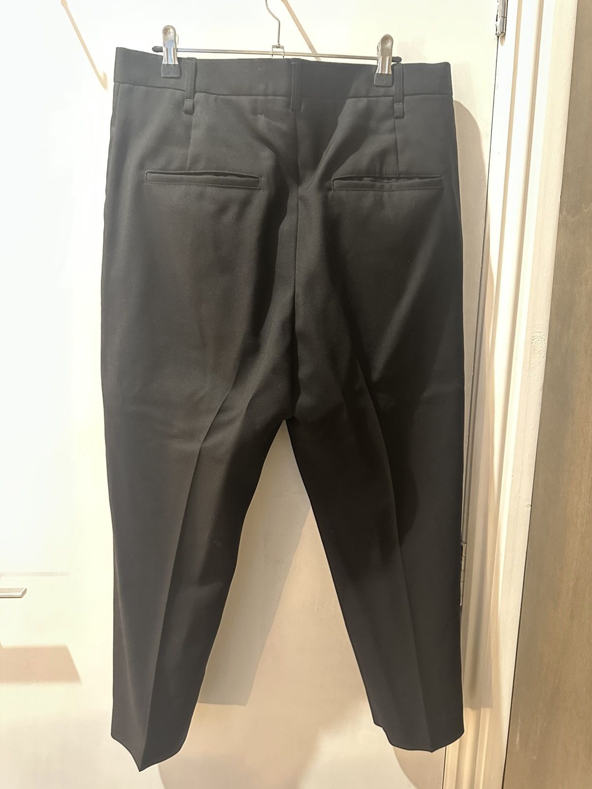 Song For The Mute Song for the Mute Black Cropped Wool Trouser Size 48S - 2 Thumbnail