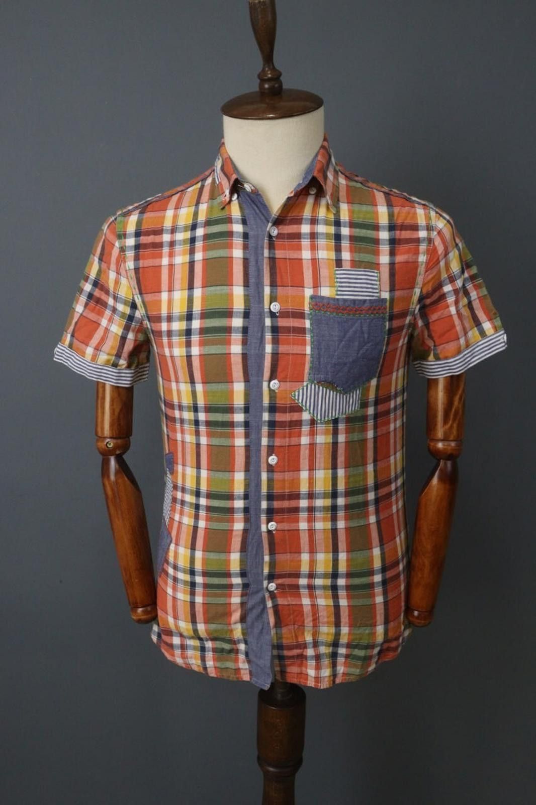 Desigual Desigual Multi Plaid 100% Cotton Button Down Shirt Size S Size US S / EU 44-46 / 1 - 1 Thumbnail