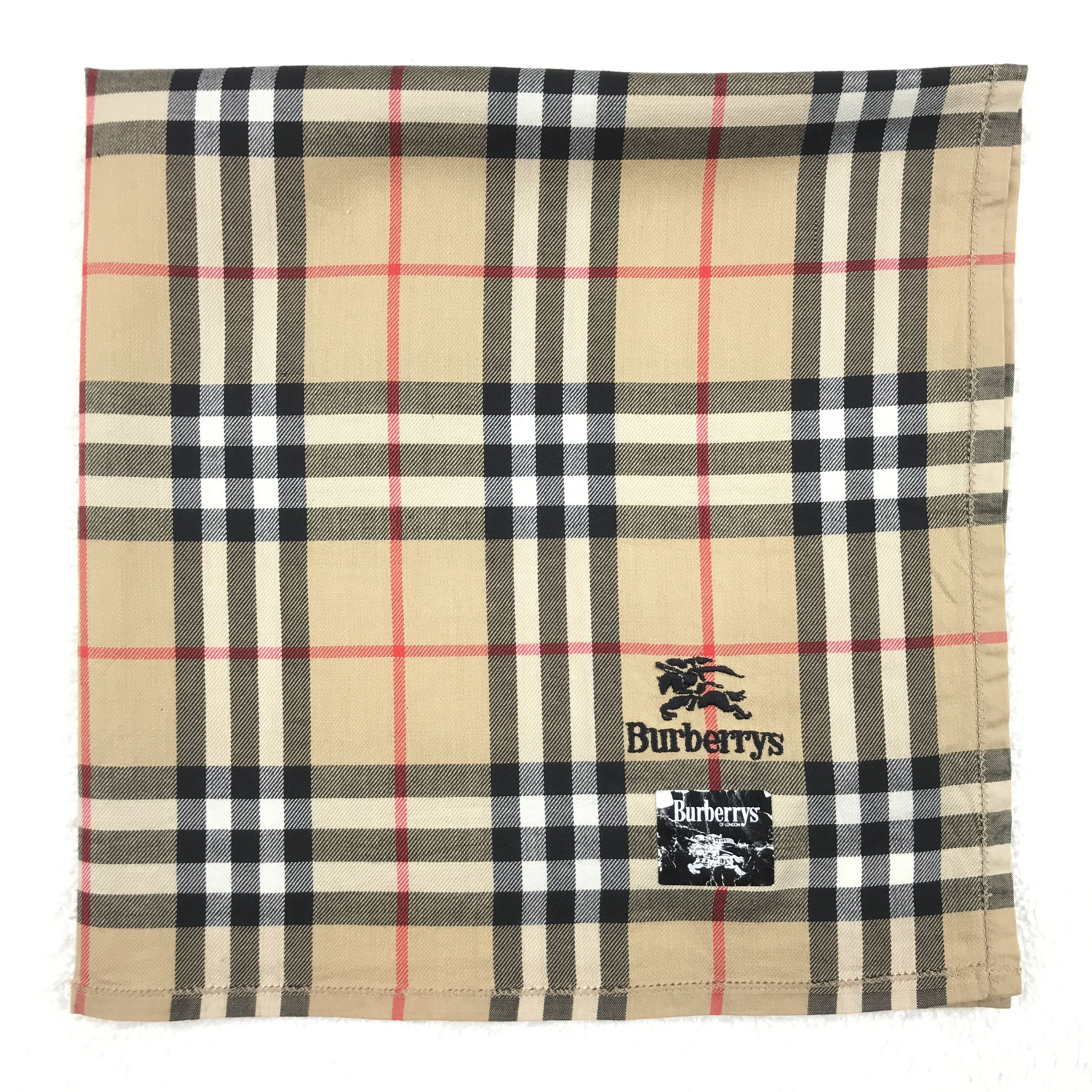 Burberry × Vintage Vintage Burberry Nova Check Bandana Neckerchief Handkerchief Size ONE SIZE - 2 Thumbnail