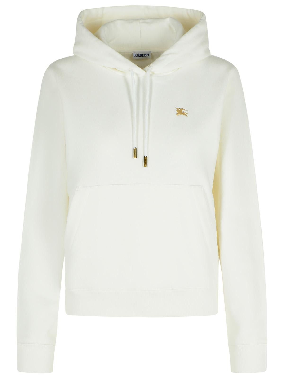 Burberry BURBERRY 'Harriet' Ivory Cotton Sweatshirt Size M / US 6-8 / IT 42-44 - 1 Thumbnail