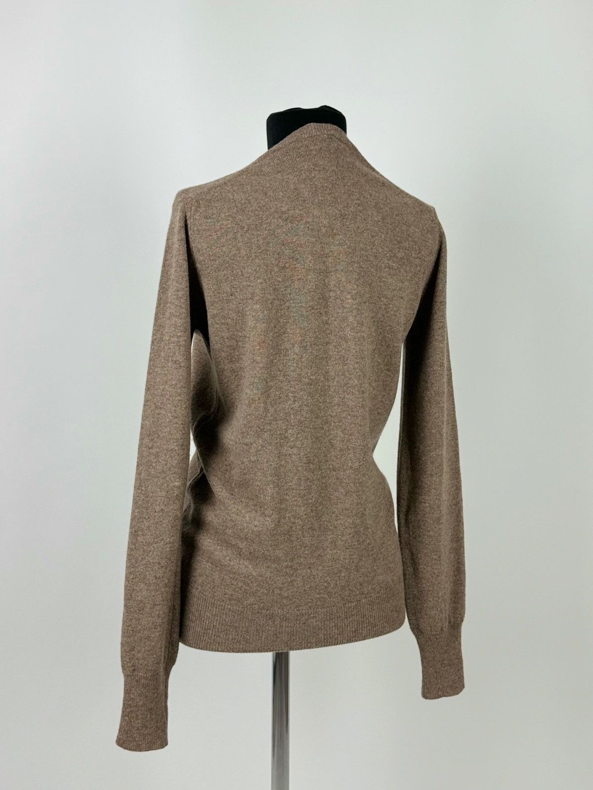Roberto Collina Roberto Collina Brown Wool Cardigan Sweater Size M / US 6-8 / IT 42-44 - 2 Thumbnail