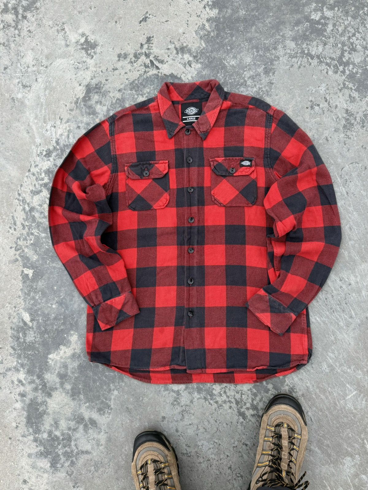 Dickies Vintage Dickies Y2k Flannel Button Up Shirt Jacket Size US L / EU 52-54 / 3 - 9 Thumbnail