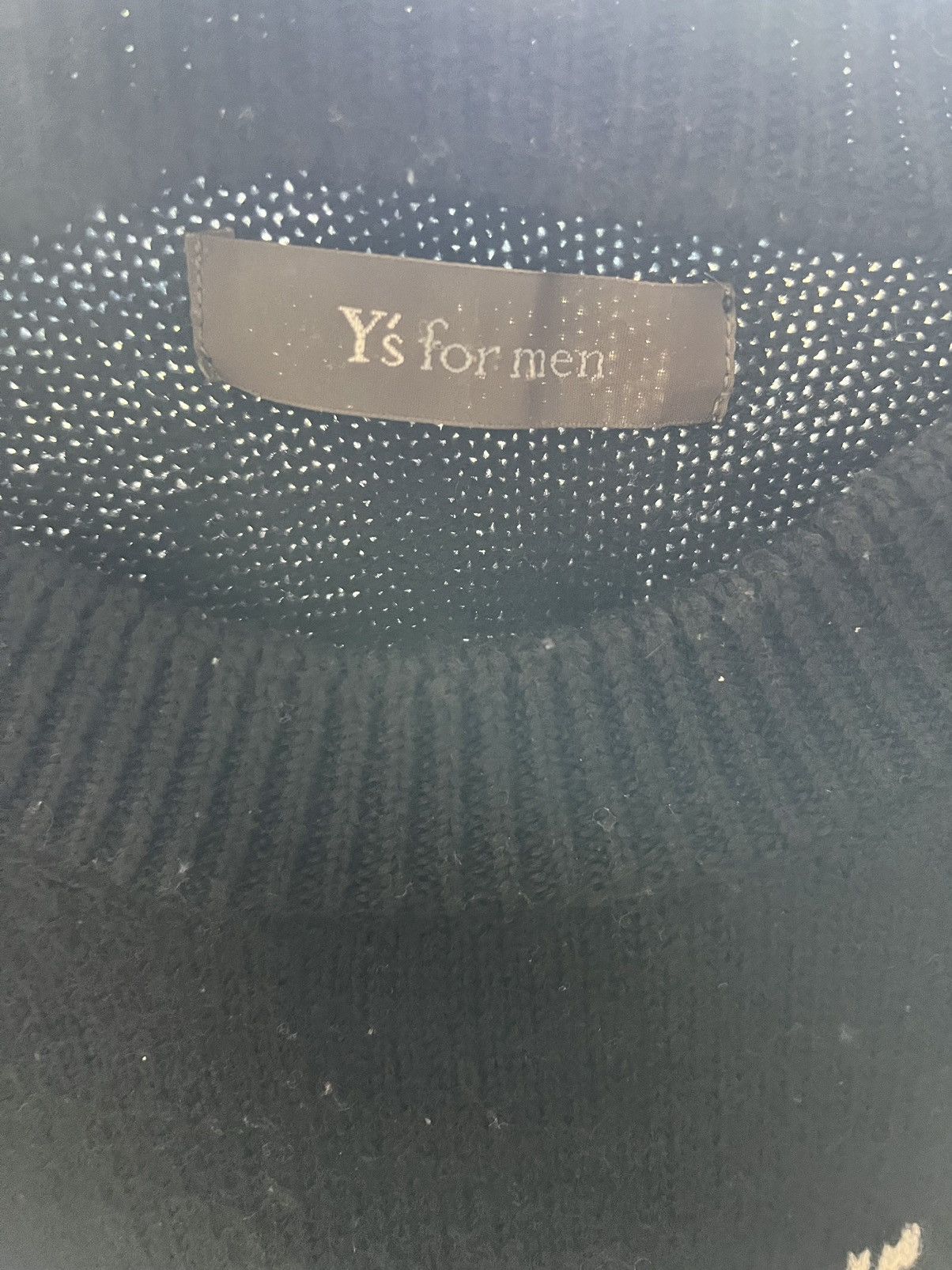 Y's for Men × Yohji Yamamoto 1990s Yohii Yamamoto Intarsia Godzilla Sweater Size US S / EU 44-46 / 1 - 2 Thumbnail