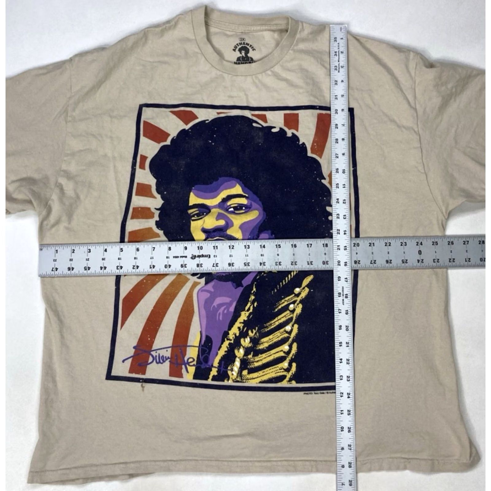 Vintage VINTAGE Jimi Hendrix Graphic T-shirt Men XXL Beige Short Sleeve Music Size US XXL / EU 58 / 5 - 6 Thumbnail