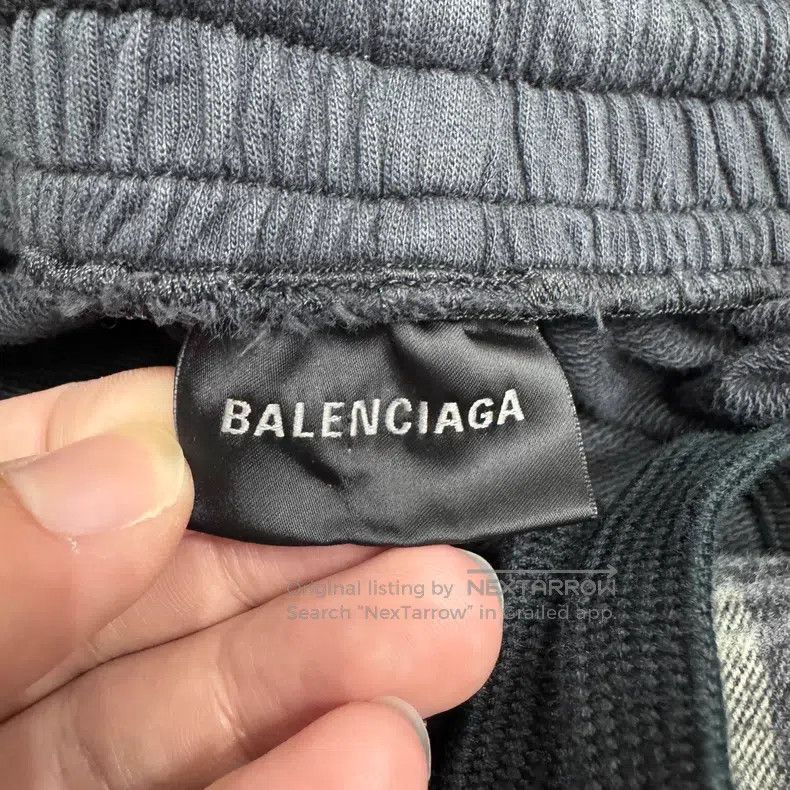 Balenciaga Balenciaga size XXS Plaid Patchwork Casual Pants Size US 27 - 2 Thumbnail
