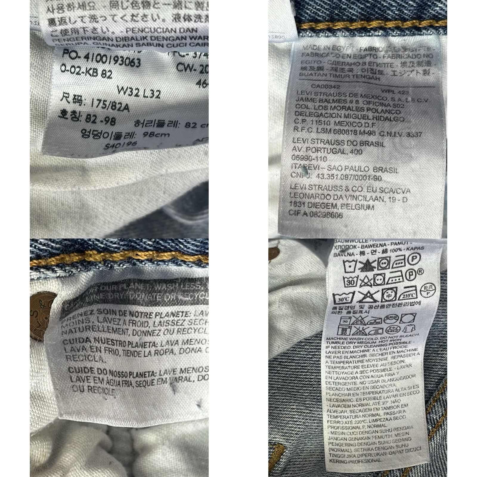 Levi's VINTAGE Levi's 501 Jeans Denim 32x32 Straight Button Fly Distressed 5-Pocket Mens Regular Blue Size US 32 / EU 48 - 8 Thumbnail
