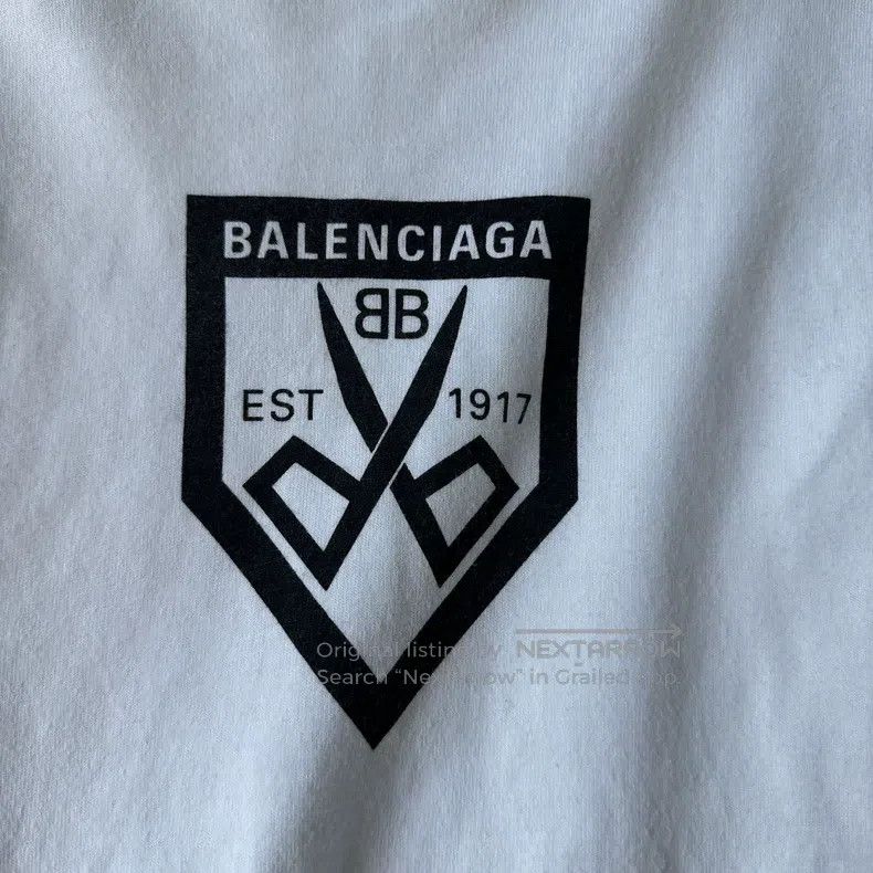 Balenciaga Balenciaga Scissors white short-sleeve Size US S / EU 44-46 / 1 - 4 Thumbnail