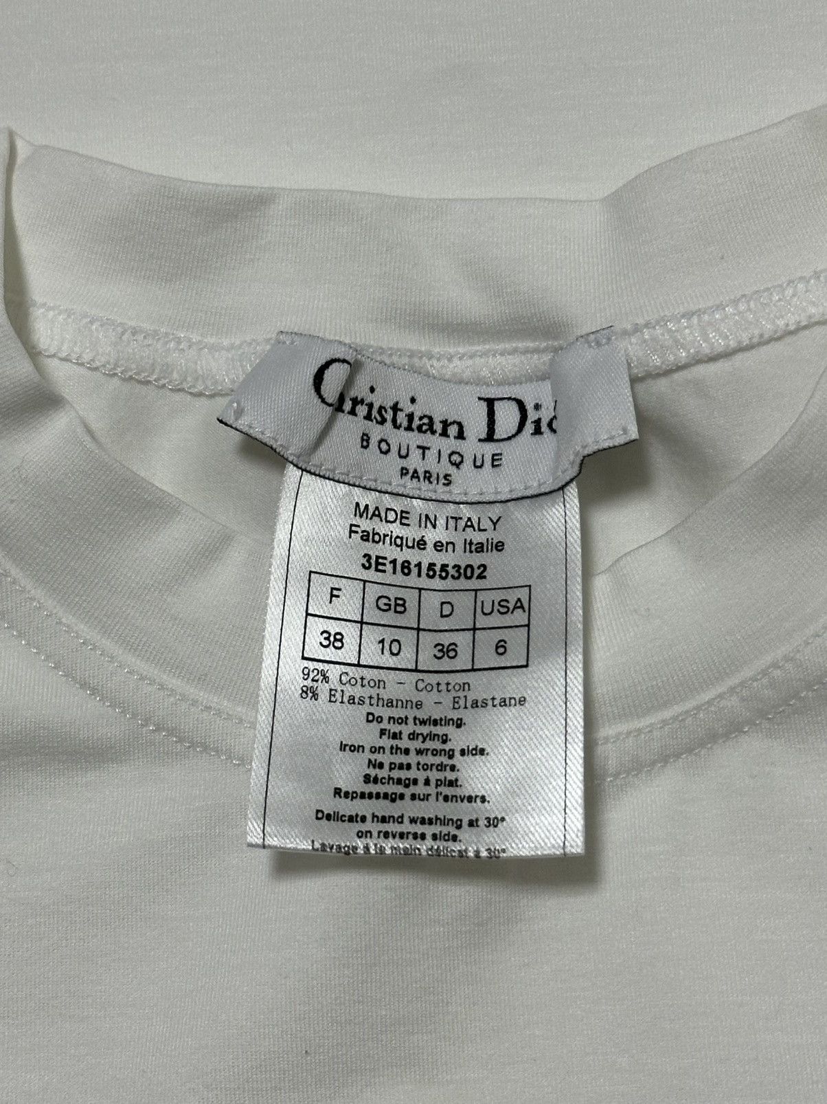 Dior CHRISTIAN DIOR S/S 2003 "J'ADORE DIOR" Vintage Logo Tank Top Size S / US 4 / IT 40 - 6 Thumbnail