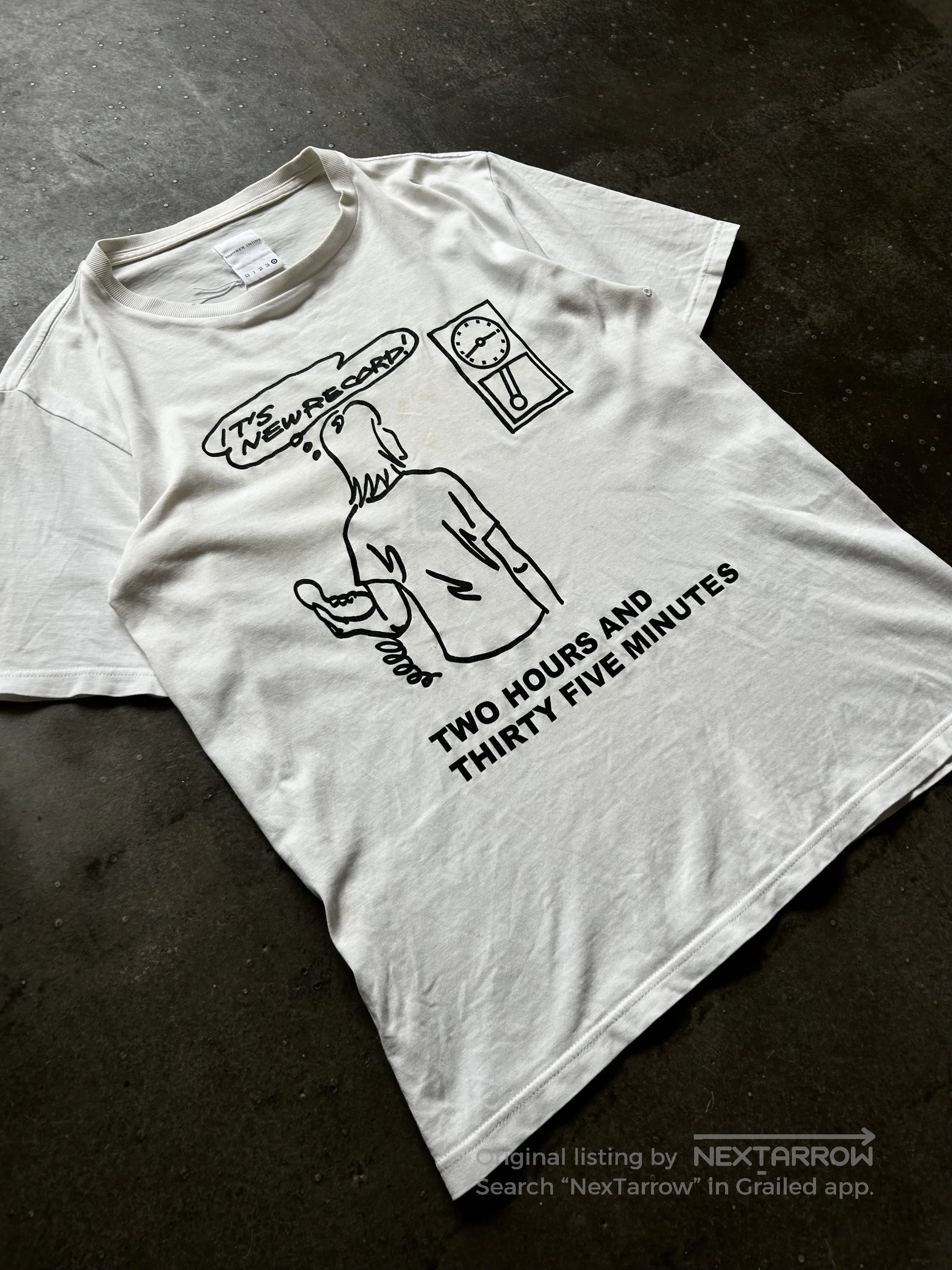 Number (N)ine Number (N)ine 2000ss Slogan Print Tee. Size US XL / EU 56 / 4 - 5 Thumbnail