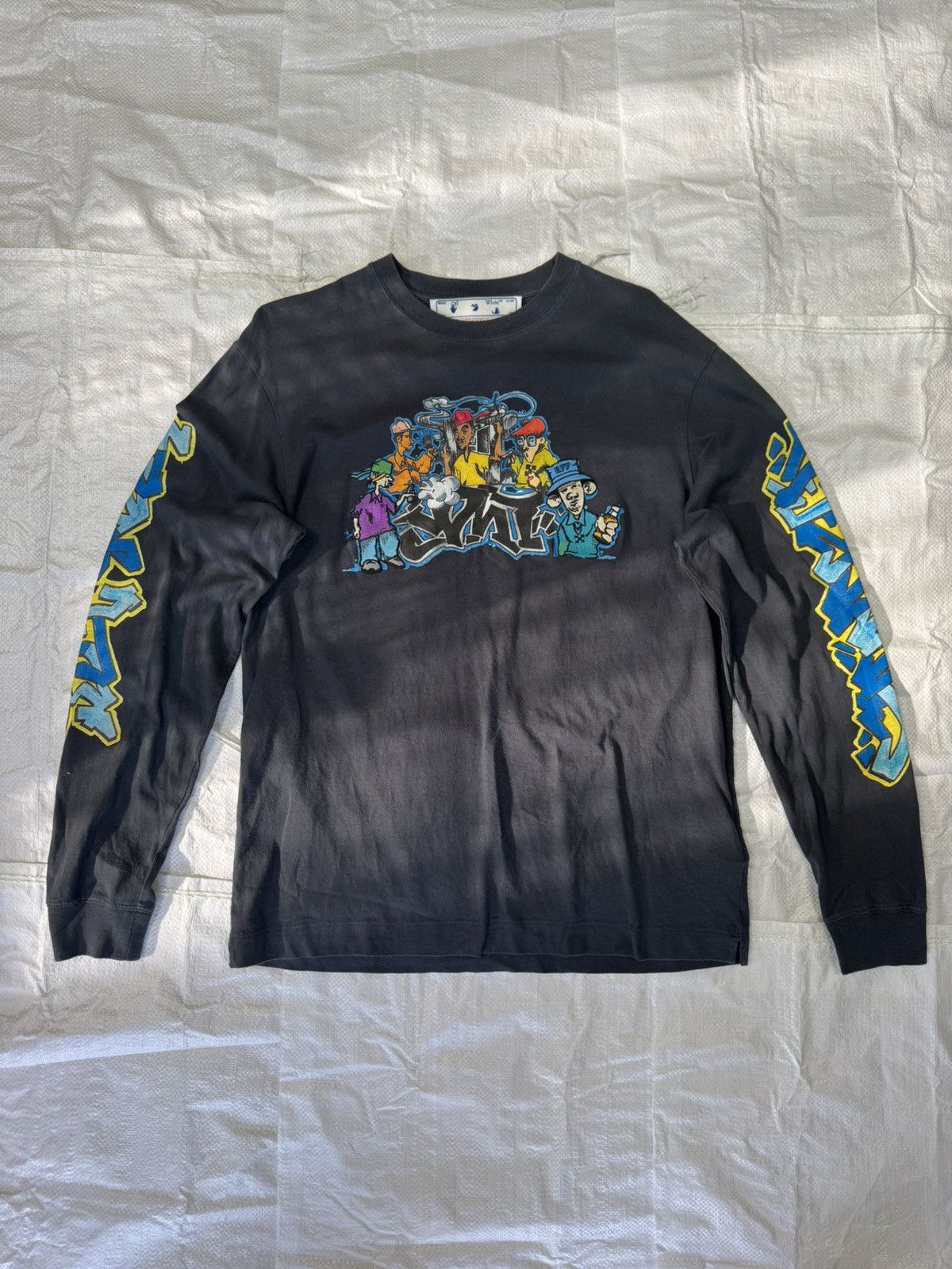 Off-White Off-White Graffiti Pupp Skate Long Sleeve Size US M / EU 48-50 / 2 - 1 Thumbnail