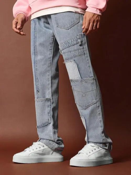 Japanese Brand Akahori x Yuri Loose Fit Jean Graphic Print Drip Size US 32 / EU 48 - 7 Thumbnail