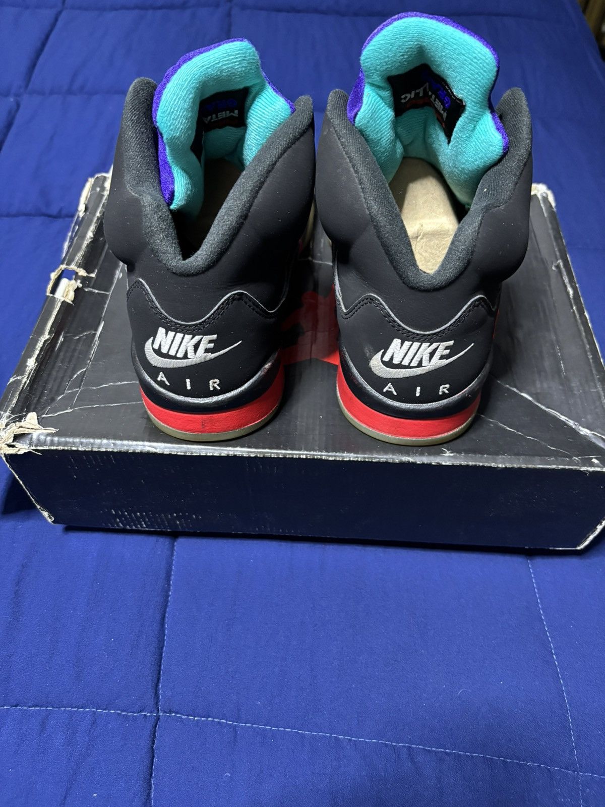 Jordan Brand Jordan 5 Retro Top 3 Black 2020 Size 9.5 Size US 9.5 / EU 42-43 - 5 Thumbnail
