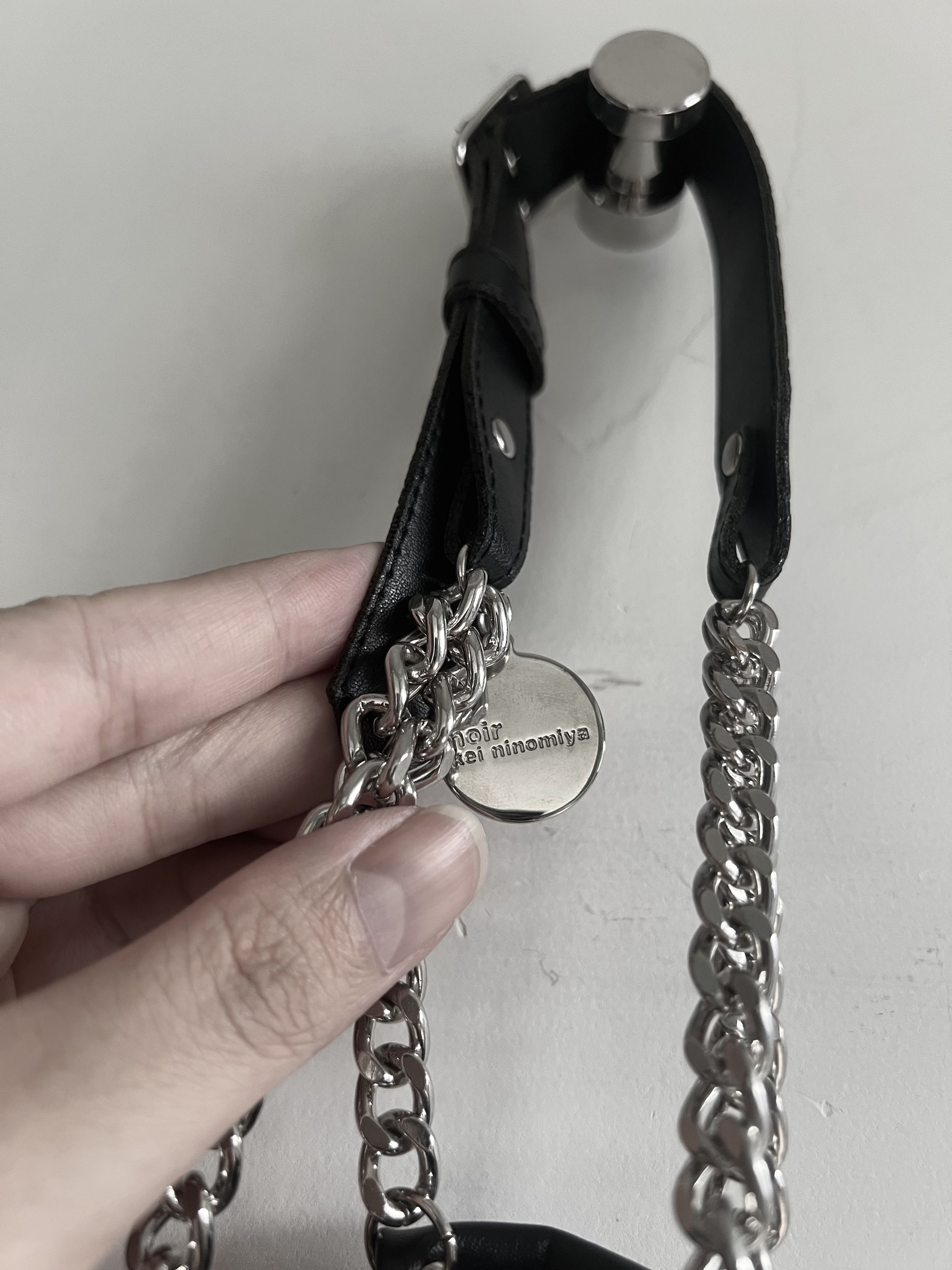 Noir Kei Ninomiya Noir Kei Ninomiya - Leather Multiple Necktie necklace black Size ONE SIZE - 12 Thumbnail