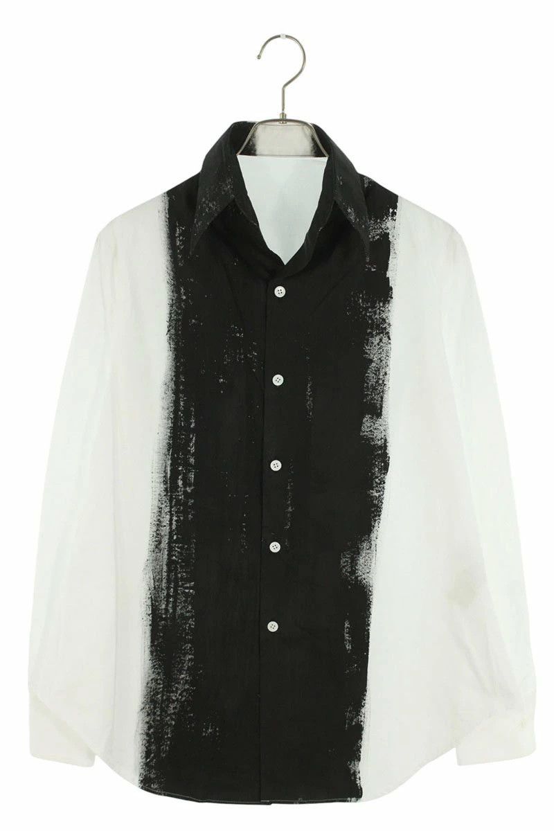 Yohji Yamamoto Yohji Yamamoto Front Paint Long Sleeve Shirt Size US S / EU 44-46 / 1 - 1 Thumbnail