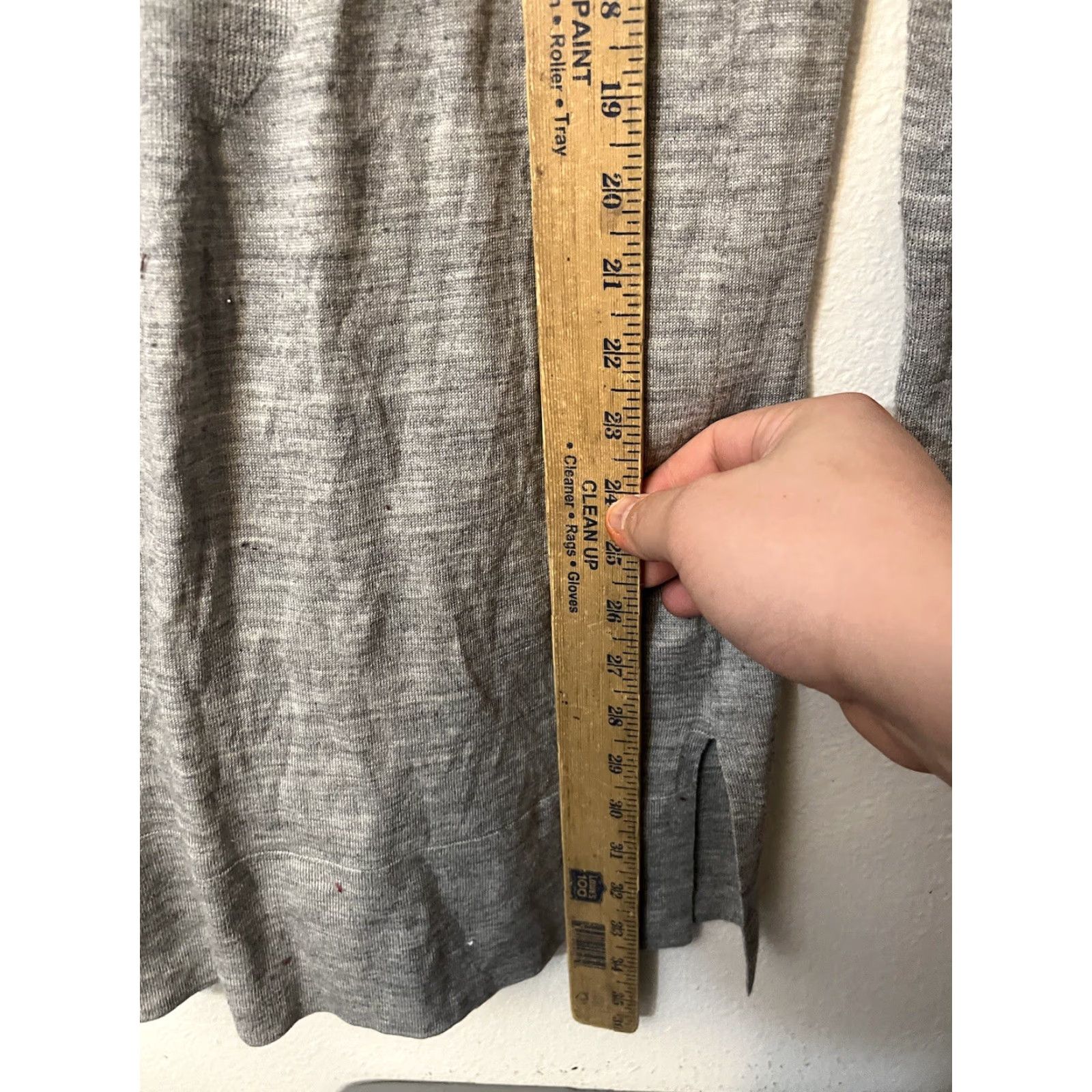Loft LOFT Women's Cardigan Sweater Small Gray Open Button Long Sleeve Casual Workwear 100% Cotton Regular Breathable Lightweight Size S / US 4 / IT 40 - 5 Thumbnail