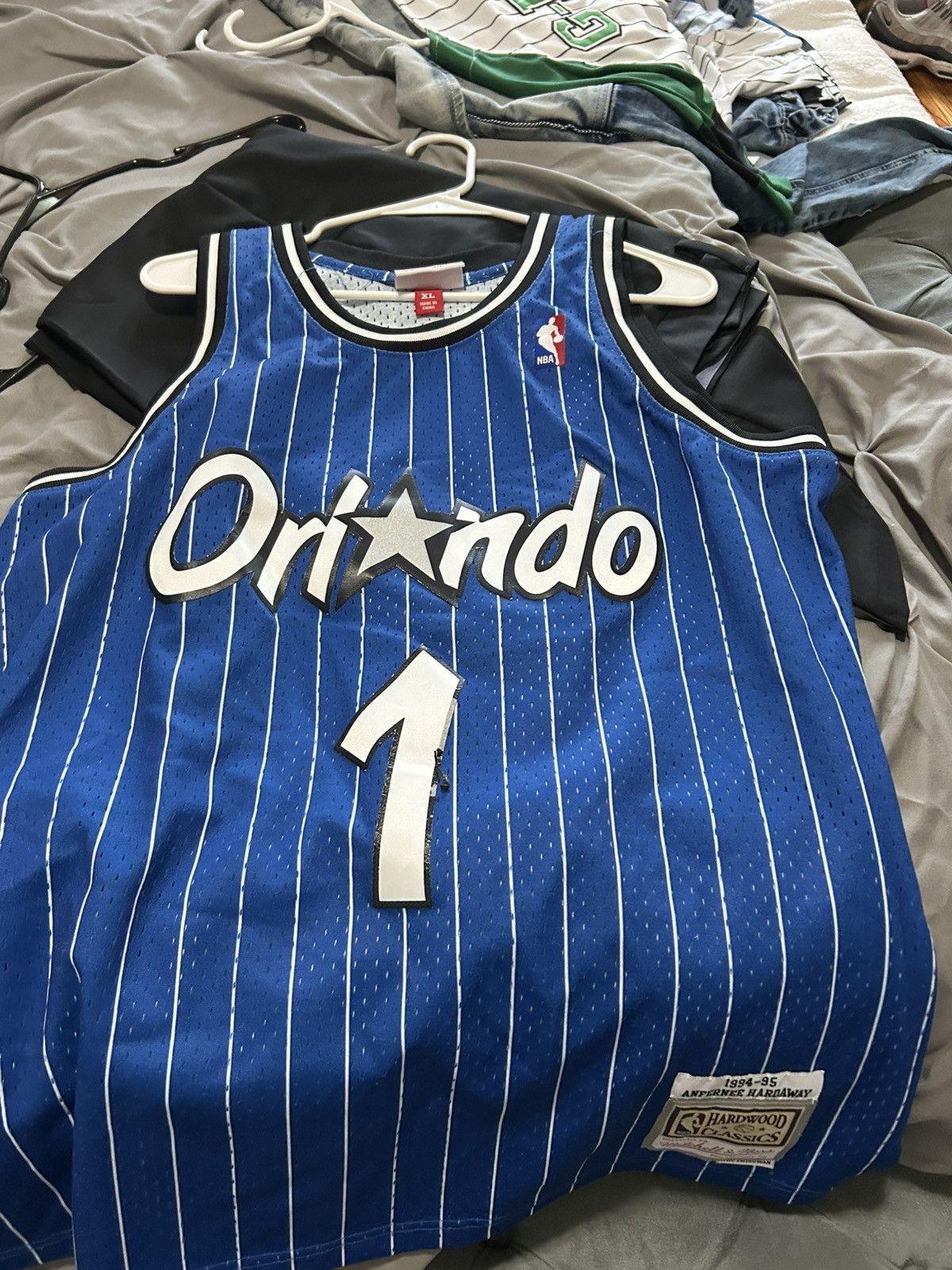 NBA Penny Hardaway hardwood classic magic jersey Size US L / EU 52-54 / 3 - 1 Thumbnail