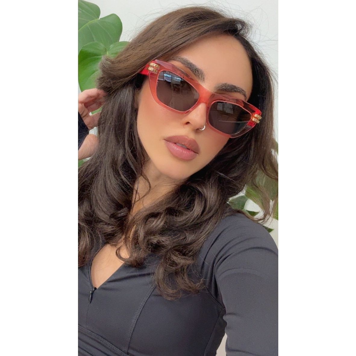 Dior NEW Dior CDior B2U Cat Eye Sunglasses in Pink Red Size ONE SIZE - 2 Thumbnail